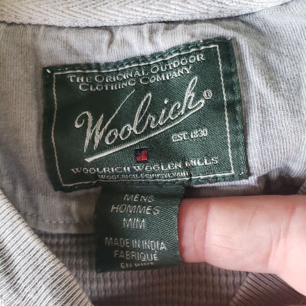 Woolrich Thermal Sweatshirt, M, Light Green - Picture 2 of 3